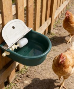 Automatic 1.2 Gallon Water Trough Cow Cattle Horse Water Bowls with Float ValveLivestock Tool Bowl for Cat Goat Sheep Dog Animal Drinking Equipment
