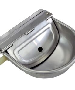 Automatic Cow Drinking Water Bowl,304 Stainless Steel Animal Waterer Bowl for Horse,Goat,Pig,Dog, with 1/2 Float Valve (Water Pipe not Included)