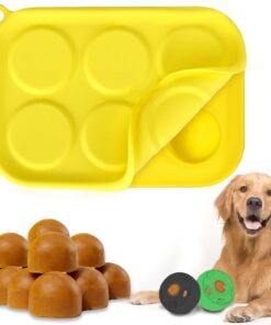 BABORUI 6 Cavities Silicone Dog Treat Molds for Woof Pupsicle & Power Chewer Pupsicle Large 25-75lbs, Reusable Frozen Dog Treat Molds for Making Puppy Favorite Freeze Refill Ice...