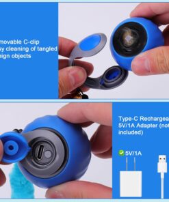 BABORUI Interactive Cat Toy Ball - Automatic Interactive Cat Toys for Indoor Cats with 3 Tails, 2 Speeds Rechargeable Cat Enrichment Toys for Small/Medium/Large Cats to Keep...