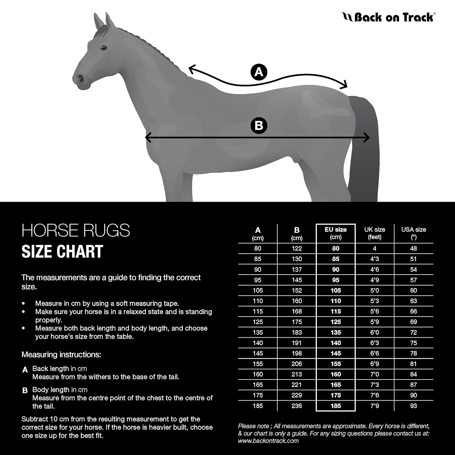 Back on Track Royal Mesh Sheet for Horses 2214 Welltex Technology, Black, 75" (140cm)