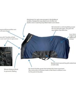 Back on Track Royal Mesh Sheet for Horses 2214 Welltex Technology, Wine, 75