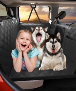 Back Seat Extender for Dogs-Large Space, Dog Car Seat Cover Hard Bottom Holds 420lbs, Sturdy Backseat Extender for Dogs, Upgraded Waterproof Pet Car Bed Dog Hammock for Car SUV,...