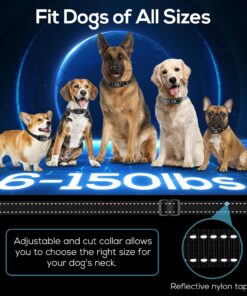 Bark Collar, 2 Pack Smart Dog Bark Collar for Large Medium Small Dogs, Anti Barking Device for Dogs Training Collar with Beep Vibration Harmless Shock, 5 Adjustable Sensitivity...