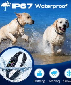 Bark Collar, 2 Pack Smart Dog Bark Collar for Large Medium Small Dogs, Anti Barking Device for Dogs Training Collar with Beep Vibration Harmless Shock, 5 Adjustable Sensitivity...