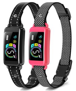 Bark Collar, 2 Pack Smart Dog Bark Collar for Large Medium Small Dogs, Anti Barking Device for Dogs Training Collar with Beep Vibration Harmless Shock, 5 Adjustable Sensitivity...
