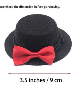 Bearded Dragon Clothes Costume Adjustable Hat and Bowtie Handmade Small Animals St. Patrick's Day Decorations Clothes for Lizard Chameleon Juvenile Iguana
