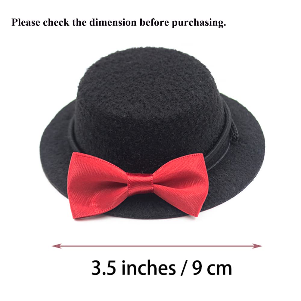 Bearded Dragon Clothes Costume Adjustable Hat and Bowtie Handmade Small Animals St. Patrick's Day Decorations Clothes for Lizard Chameleon Juvenile Iguana