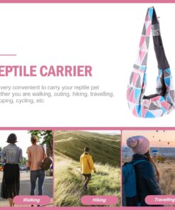 BESPORTBLE Adjustable Reptile Sling Bag for Bearded Dragons - Breathable Pet Carrier with Shoulder Strap for Travel, Hiking, and Outdoor Adventures, 25.59 X 7.87 X 5.90 Inches