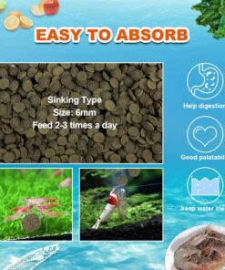 Betta Fish Food - Floating Patties Natural High Protein with 50% AntarcticKril,White Fish & Spirulina,Rich in Calcium for Betta's Vibrant Colors Fast Growth,Clean Water (4oz)