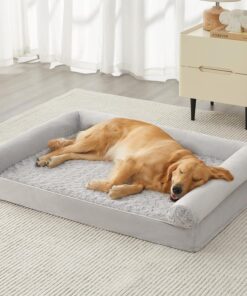 BFPETHOME Dog Beds for Large Dogs, Orthopedic Dog Bed for Medium Large Dogs,Big Waterproof Couch Dog Pet Bed with Removable Washable Cover