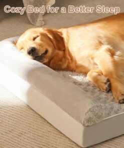 BFPETHOME Dog Beds for Large Dogs, Orthopedic Dog Bed for Medium Large Dogs,Big Waterproof Couch Dog Pet Bed with Removable Washable Cover