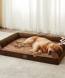 BFPETHOME Dog Beds for Large Dogs, Orthopedic Dog Bed for Medium Large Dogs,Big Waterproof Couch Dog Pet Bed with Removable Washable Cover