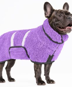 Bienbee Dog Bathrobe, Quick Drying Super Absorbent Pet Robes for Small Medium Large Dogs, Drying Coat for After Bath & Swim, Warm & Cozy Dogs Towels, Dog Puppy Bath Supplies,...