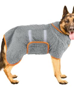 Bienbee Dog Bathrobe, Quick Drying Super Absorbent Pet Robes for Small Medium Large Dogs, Drying Coat for After Bath & Swim, Warm & Cozy Dogs Towels, Dog Puppy Bath Supplies,...