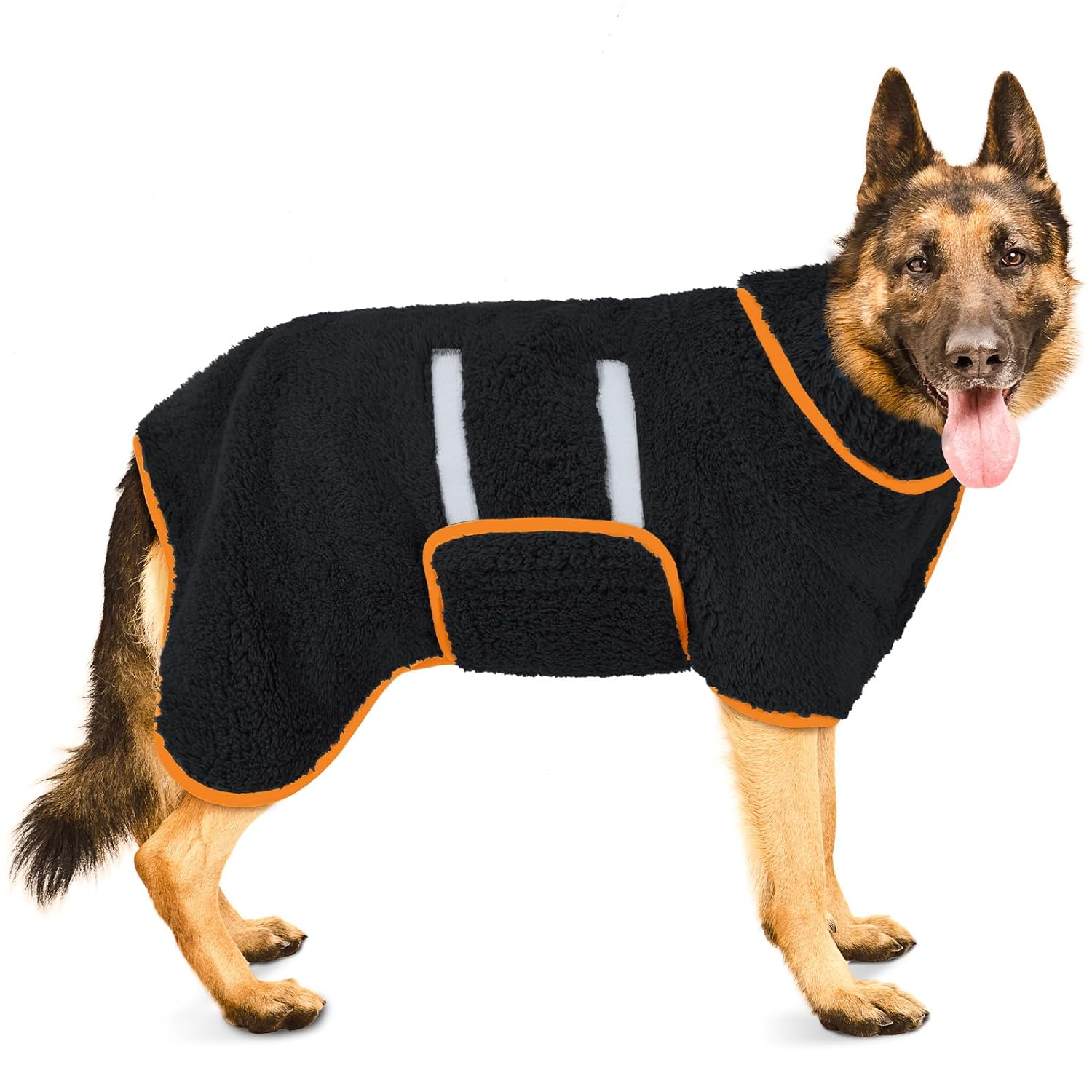Bienbee Dog Bathrobe, Quick Drying Super Absorbent Pet Robes for Small Medium Large Dogs, Drying Coat for After Bath & Swim, Warm & Cozy Dogs Towels, Dog Puppy Bath Supplies,...