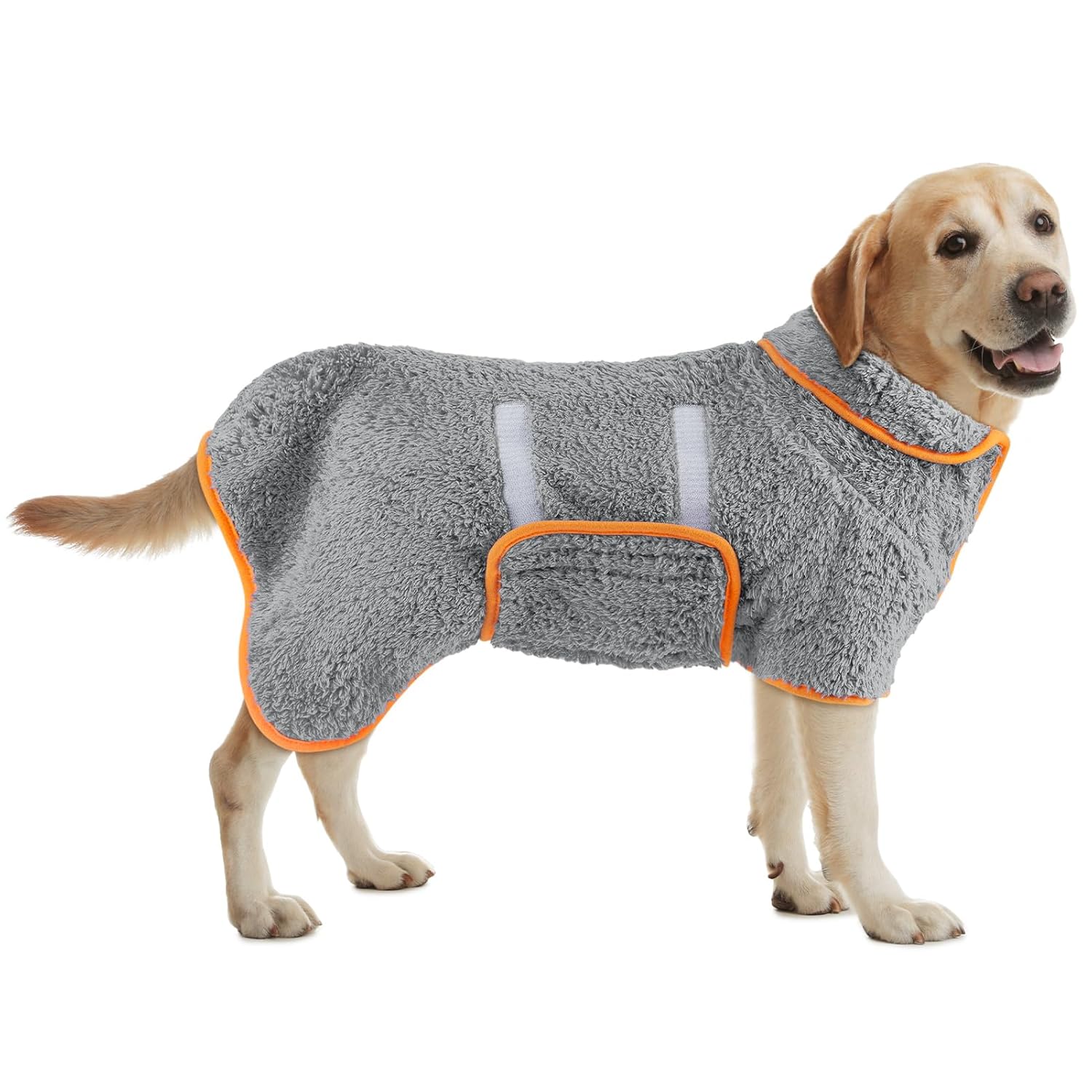 Bienbee Dog Bathrobe, Quick Drying Super Absorbent Pet Robes for Small Medium Large Dogs, Drying Coat for After Bath & Swim, Warm & Cozy Dogs Towels, Dog Puppy Bath Supplies,...