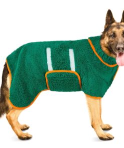 Bienbee Dog Bathrobe, Quick Drying Super Absorbent Pet Robes for Small Medium Large Dogs, Drying Coat for After Bath & Swim, Warm & Cozy Dogs Towels, Dog Puppy Bath Supplies,...
