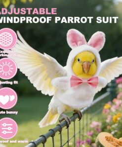 Bird Clothes, Bird Sweater, Pet Bird Outfit, for Budgerigar Parakeet Cockatiel Sun Conure Finch Budgie Parrots African Greys, Small Animals Apparel