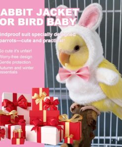 Bird Clothes, Bird Sweater, Pet Bird Outfit, for Budgerigar Parakeet Cockatiel Sun Conure Finch Budgie Parrots African Greys, Small Animals Apparel
