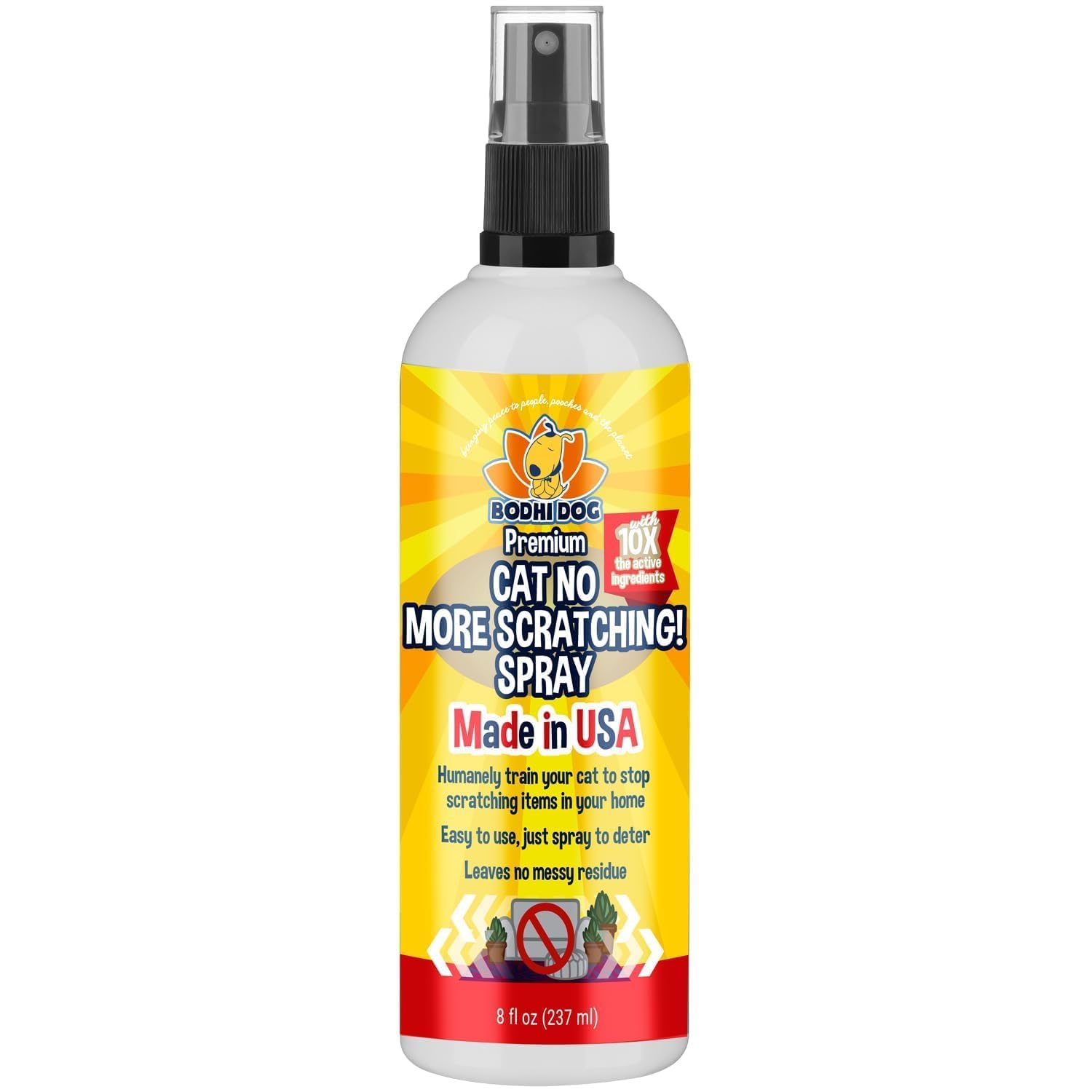 Bodhi Dog 3-in-1 Cat & Kitten Training Aid - Cat Deterrent Spray for Indoor and Outdoor Use - Repellent to Establish Boundaries, Keep Cats Off Furniture, Protect Rugs & Plants -...