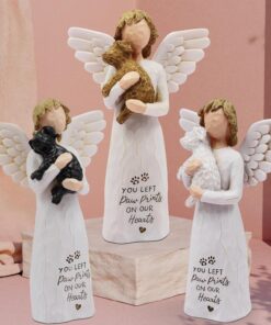 BORLESTA Dog Memorial Gifts for Loss of Dog Sympathy Gift - Pet Memorial Gifts for Dogs, Dogs Mom Gifts for Women, Friendship, Golden Retriever Gifts, Sculpted Hand-Painted Figure