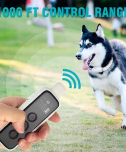 Bousnic Dog Shock Collar for 2 Dogs - (8-120lbs) Waterproof Rechargeable Electric Dog Training Collar with Remote for Small Medium Large Dogs with Beep Vibration Safe Shock...