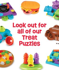 Brightkins Pizza Party! Treat Puzzle - Interactive Dog Toys, Dog Puzzle Toy and Slow Feeder, Enrichment Feeder for Dogs and Cats, Puppy Toys to Keep Them Busy, Cat Enrichment...