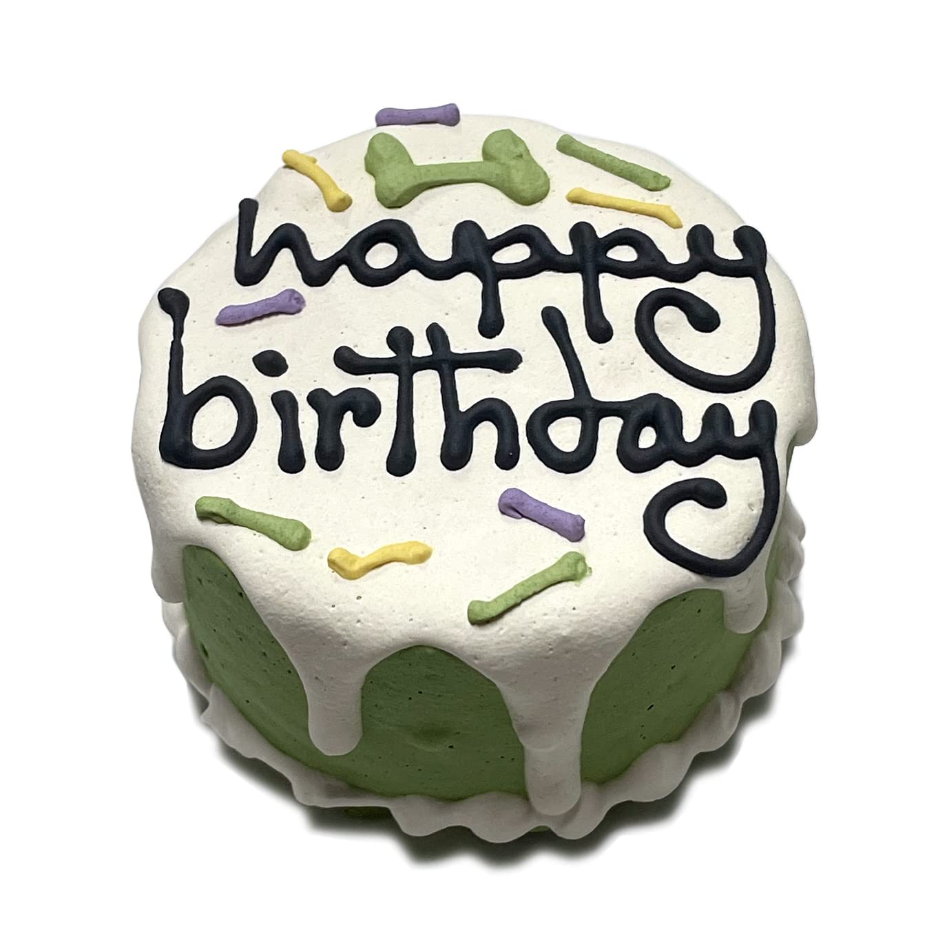 Bubba Rose Biscuit Company: Blue Dog Birthday Baby Cake - Crunchy Biscuit Texture - Natural Gourmet Pet Treat - Dog Cake - 3 inch 1 Count - Made in the USA