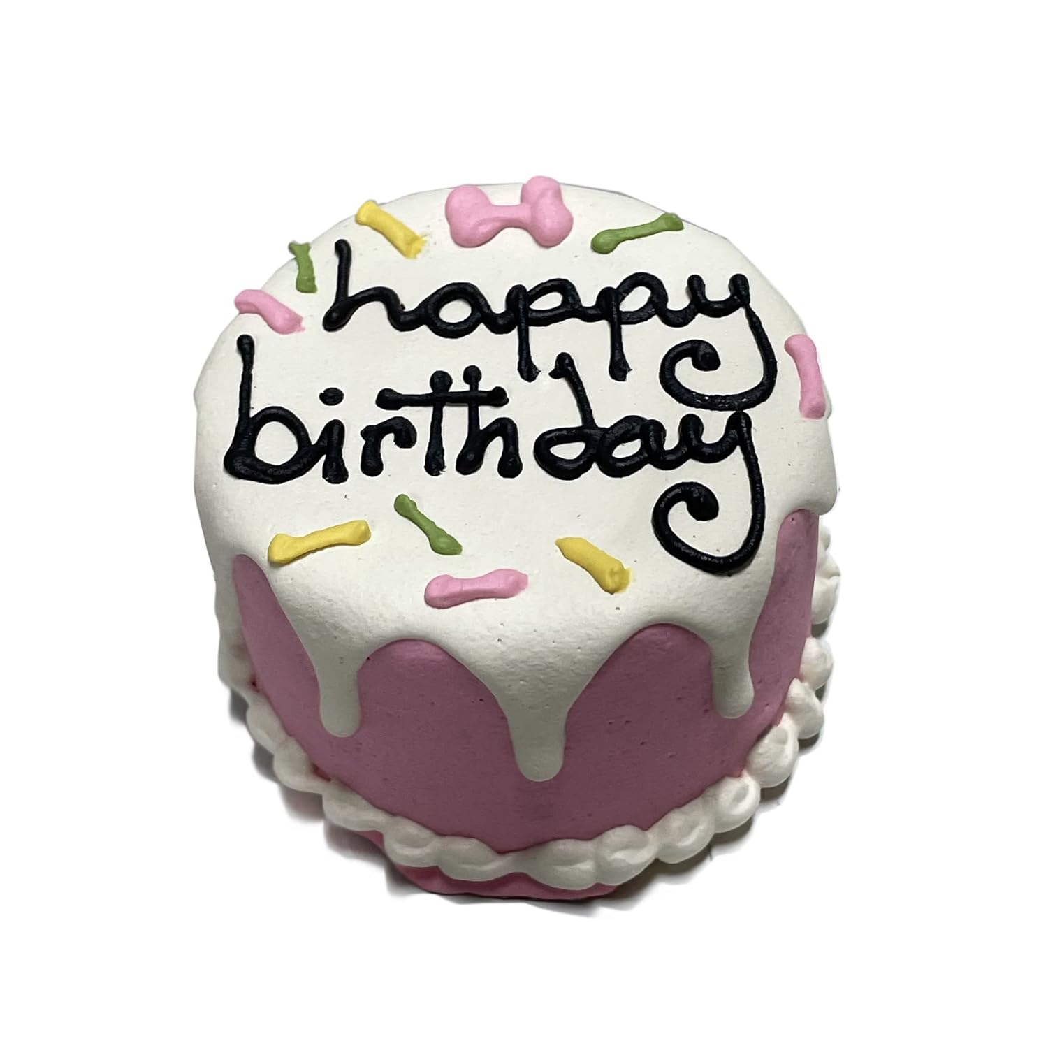Bubba Rose Biscuit Company: Blue Dog Birthday Baby Cake - Crunchy Biscuit Texture - Natural Gourmet Pet Treat - Dog Cake - 3 inch 1 Count - Made in the USA