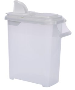 Buddeez 32 Quart Pet Food Dispenser with Lid - Airtight Storage for Dog Food, Cat Food, and Bird Seed - Easy Pour Spout for Mess Free Serving