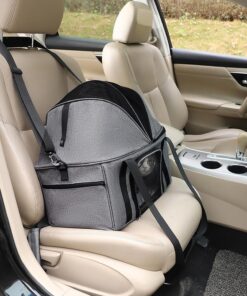 BurgeonNest Top-Expandable Large Cat Carrier, Soft Sided Cat Bag Carrier for Medium Large Pet Up to 15 lbs, Upgraded Small Dog Car Seat, Puppy Travel Bag with Semi-Open Canopy