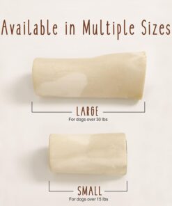 Cadet Stuffed Shin Bone, Long-Lasting Dog Chew Bones for Aggressive Chewers, High Protein Filled Bone Dental Chew for Dogs, Peanut Butter Flavor Filling, 3-4