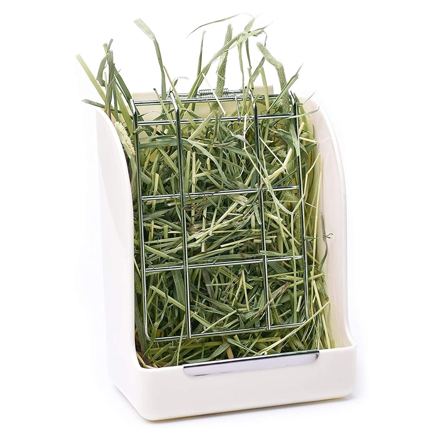 CalPalmy 2-Pack Hay Feeder for Rabbits, Guinea Pigs, and Chinchillas - Minimize Waste and Mess with 5 1/2" x 3 1/2" x 7 3/8" Hanging Alfalfa and Timothy Hay Dispenser