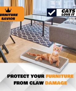 Cardboard Scratcher Pad Scratching Post:Smartbean 3PCS Cat Cardboard,Cat Scratch Pad,Cat Post,Double-Sided Design for Double Life…