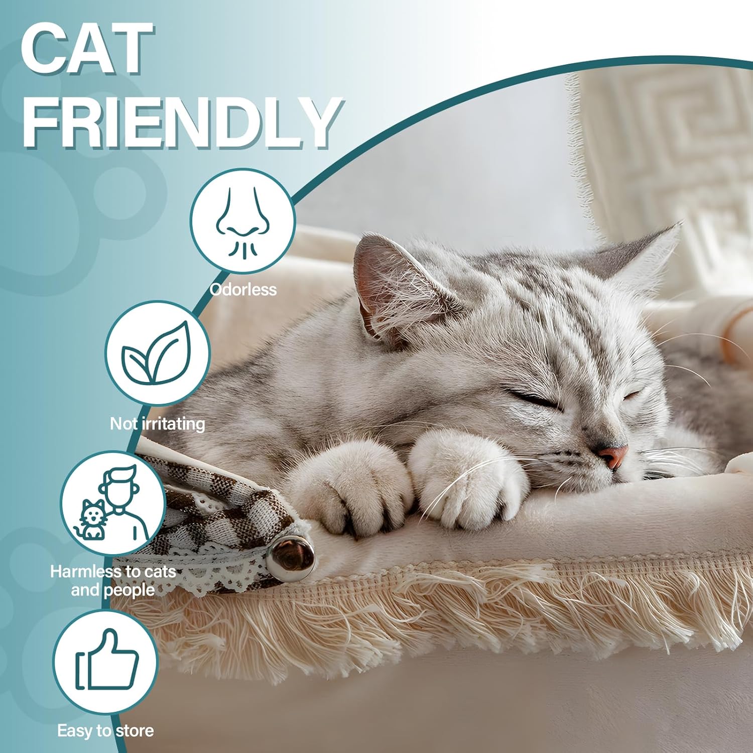 Cat Calming Diffuser Refill 6 Pack Cat Calming Pheromone Diffuser Refill Cat Plug in Pheromones Cat Stress Diffuser Cat Pheromones Calming for Cats Anxiety and Stress 48ml...