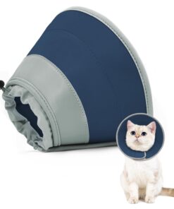 Cat Cone Collar Soft to Stop Licking, Adjustable, Foldable Lightweight Kitten Cones After Surgery Recovery for Cats & Kittens, Cat Cone Alternative, Easy Eating (Pink, S)