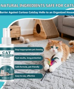 Cat Deterrent Spray,Upgraded Cat Spray Deterrent,Natural Safe Scratch Deterrent Training Aid for Furniture,Cat Deterrent Indoor for Anti-Scratch Training