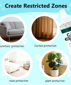 Cat Deterrent Spray,Upgraded Cat Spray Deterrent,Natural Safe Scratch Deterrent Training Aid for Furniture,Cat Deterrent Indoor for Anti-Scratch Training