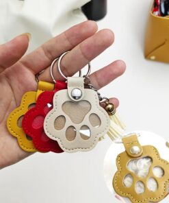 Cat Dog Hair Storage Keychain, Cat & Dog Lovers Gifts, Pet Hair Keychain, Fur Keepsake Keyring - Pet Memorial Gifts