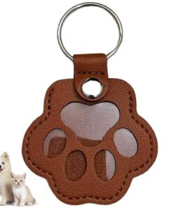 Cat Dog Hair Storage Keychain, Cat & Dog Lovers Gifts, Pet Hair Keychain, Fur Keepsake Keyring - Pet Memorial Gifts