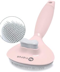 Cat Hair Brush,Cat Brush for Shedding,Soft Silicone Self Cleaning Brushes for Short and Long Haired Cats for Grooming and Shedding