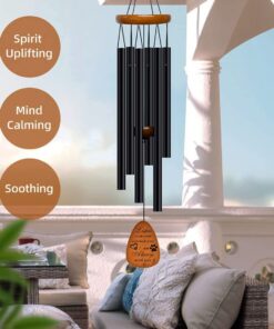 Cat Memorial Wind Chimes & Bracelet, Sympathy Gifts for Cat Lovers, 28 inches