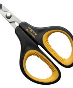 Cat Nail Clippers by Pet Republique – Professional Stainless-Steel Nail Clipper for Cats, Kittens, Hamster, Rabbits, Birds, & Small Breed Animals Claw Trimmer (Black+Yellow)