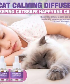 Cat Pheromones Calming Diffuser Refill 6 Pack Multicat Pheromone Diffusers Refills Relieve Anxiety Stress Reduce Spraying Fighting and Scratching for Cats Calm 48ml Fit All...