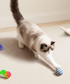 Cat Toys for Indoor Cats, 34 Packs Interactive Cat Toy Set with Colorful Springs Toys, Mouse Toy, Catnip Ropes, Balls, Bells, and Sisal Ball for Kittens