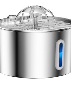 Cat Water Fountain Stainless Steel - 74oz/2.2L Automatic Large Pet Watering Bowl Dispenser for Indoor Dogs - Drinking Fountains with 3 Filter, Gifts for Cats and Kitty - Dog...