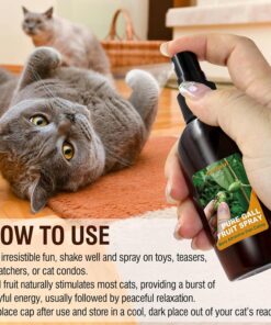 Catnip Spray with Silvervine Fruit,More Appealing Than Catnip Spray,Cat Scratch Spray for Outdoor Training,Fits All Cats,50ml/1.69fl oz