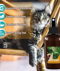 Catnip Spray with Silvervine Fruit,More Appealing Than Catnip Spray,Cat Scratch Spray for Outdoor Training,Fits All Cats,50ml/1.69fl oz