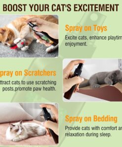 Catnip Spray with Silvervine Fruit,More Appealing Than Catnip Spray,Cat Scratch Spray for Outdoor Training,Fits All Cats,50ml/1.69fl oz